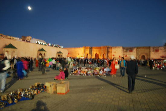 Als Tourist hat man hier in Meknés noch ein relativ ruhiges Leben...