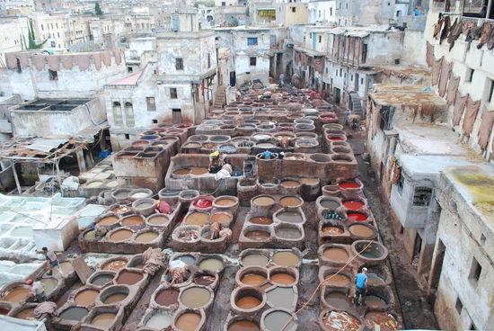 Im Gerberviertel - Leder gerben wie im Mittelalter - ein Knochenjob
