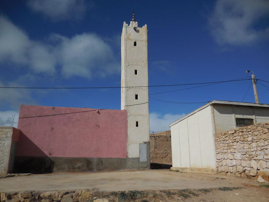 Blauer Himmel, aber es bleibt eisekalt und windig. Soeben haben wir eine Gegend mit dichtem Wald aus Pinien durchquert. Mit dem Schnee auf den Zweigen sah er aus, wie ein Weihnachtswald in Europa. Aber jetzt wieder: Wüste, karge Landschaft und öde Dörfer...