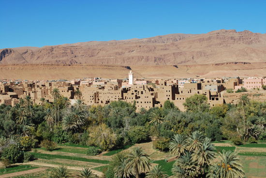Marokkanische Dörfer - fast alle sehen wie echte Kasbahs aus