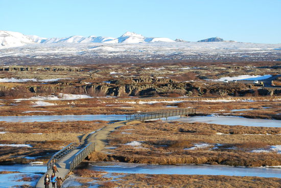 Man wandert einmal quer durch.