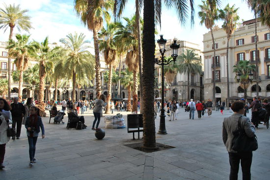Placa Reial - und endlich die ersehnten Palmen !