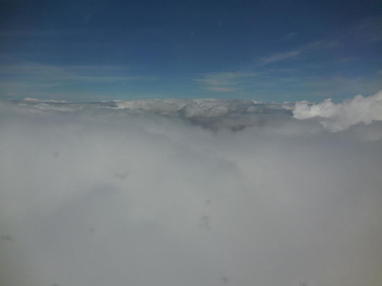 Ab durch die Wolken und runter.