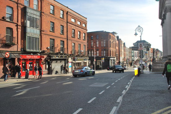 typischer Straßenzug in Dublin