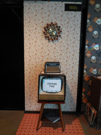 Witzige Zeitreise anhand eines jeweils typischen, kleinen Wohnzimmerausschnittes, ab den 1960er Jahren liegt auch immer ein Exemplar des Guinness Buches der Weltrekorde irgendwo bei. Es wurde 1955 ins Leben gerufen.