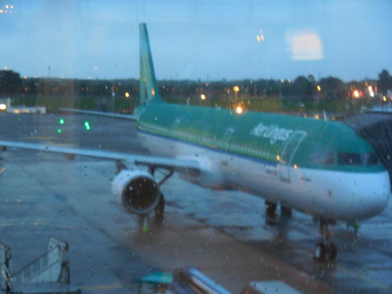 Abschied von der grünen Insel im grünen Flieger...