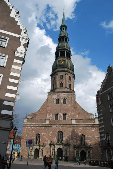 Der Dom von Riga: Auf den Turm kann man per Fahrstuhl hoch, das mache ich jetzt.