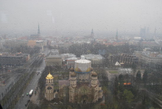 Es kübelt in Riga
