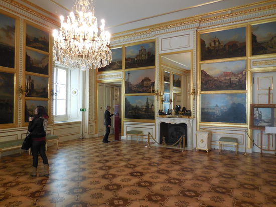 Gemälde von Canaletto - an diesen Bildern hat man sich übrigens auch orientiert für den Wiederaufbau