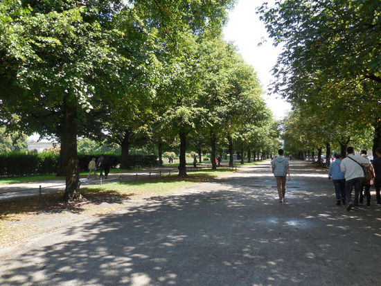 Auch der Hofgarten hinter der Residenz ist mir natürlich rein theoretisch ein Begriff. Sehr schön grün und park-ig...