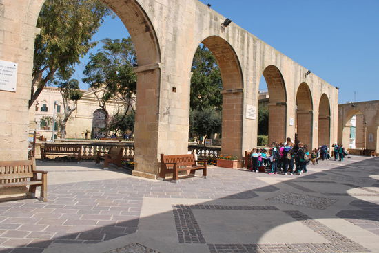 Die upper Barrakka Gardens waren einst ein Exerzierplatz - heute ist es ein wunderschöner Park...