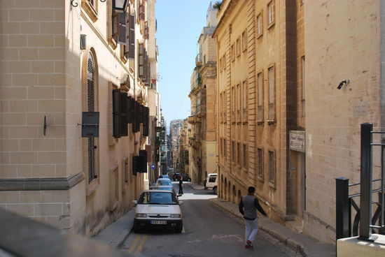 Blick in Vallettas Straßen