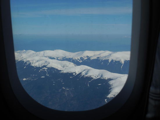 schwupps: Gebirge und Schnee.