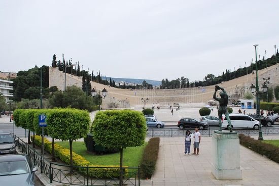 Das Panathaninaikos-Stadion, Austragungsort der olympischen Spiele von 1896