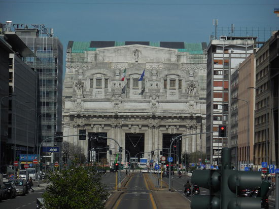 Seitenanblick von Milano Centrale