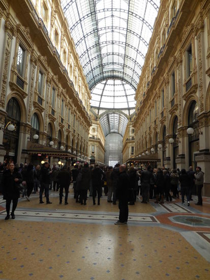 Wieder in der Einkaufspassage Vittorio Emmanuele II