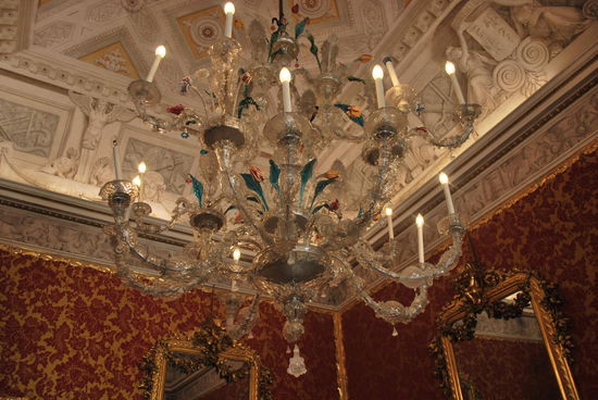 Kronleuchter mit - natürlich - Muranoglas