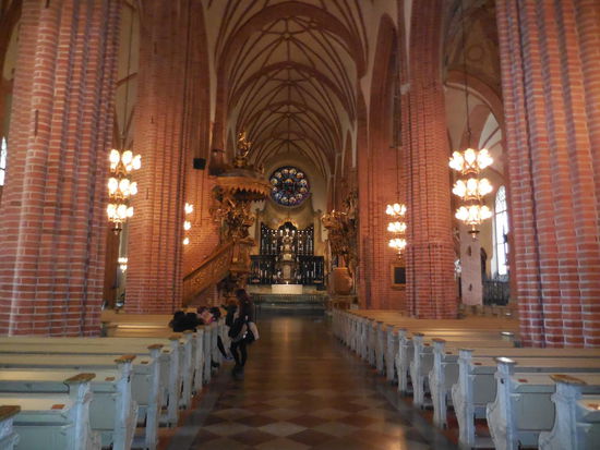 Kathedrale von Stockholm, wo Kronprinzessin Victoria vor einigen Jahren diesen - für meinen Geschmack - etwas seltsamen Daniel geheiratet hat.