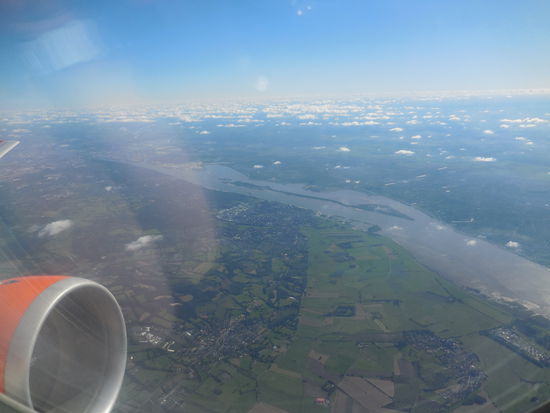 Start über die Elbe