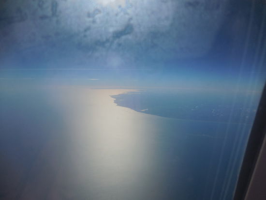 first glimpse of Scotland ! Wir haben die Nordsee hinter uns und bewegen uns auf schottisches Festland zu.