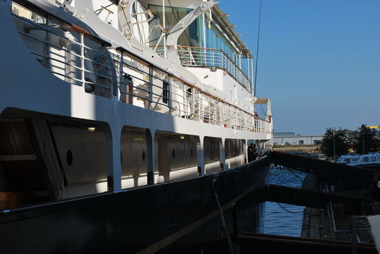 Es geht immer weiter runter bis in den Bauch des Dampfers