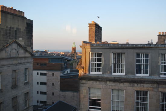 Good morning in the morning aus dem Hotelfenster - wieder allerfeinstes Wetter. Tja, wenn Engel reisen...