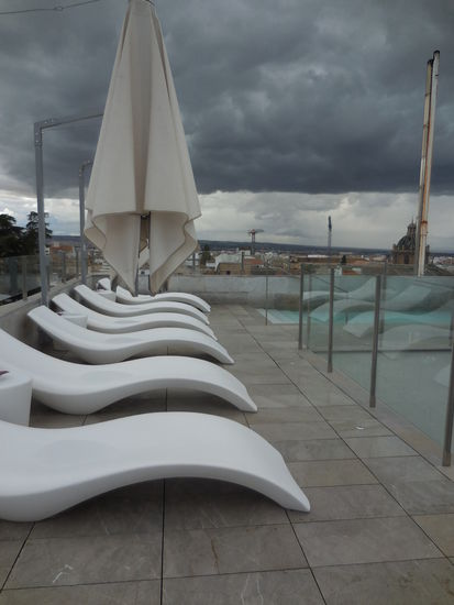 verwaiste Sonnenterasse