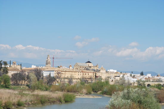 Hier am anderen Ufer des Flusses, der eigentlich nur ein Rinnsal ist, hat man einen grandiosen Ausblick auf die Altstadt Córdobas und das alles steht morgen auf dem Programm...