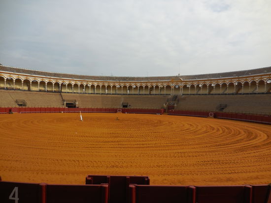 genau das wollte ich sehen - die Sandfläche im Inneren einer echten Plaza de Toro