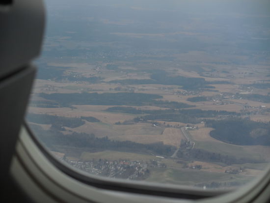 Das ist schon die norwegische Pampa in der Nähe des Hauptstadtflughafens Gardermøen bei Oslo kurz vor der Landung.