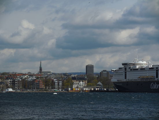 Blick hinüber nach Oslo Zentrum von Bygdøy aus