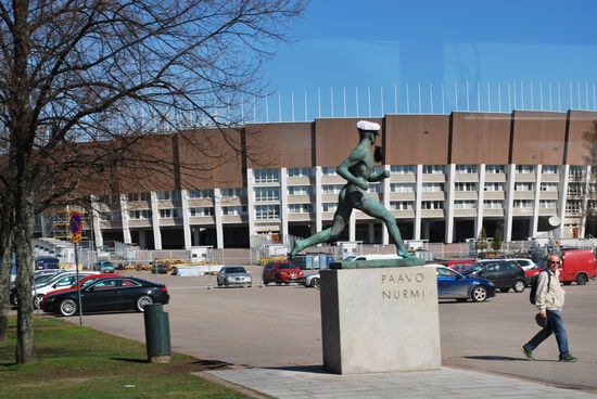 Das Olympia-Stadion von Helsinki - Austragungsort der olympischen Sommerspiele 1952