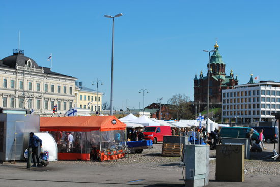 Fress-/Obst-/Souvenirmeile Helsinkis...