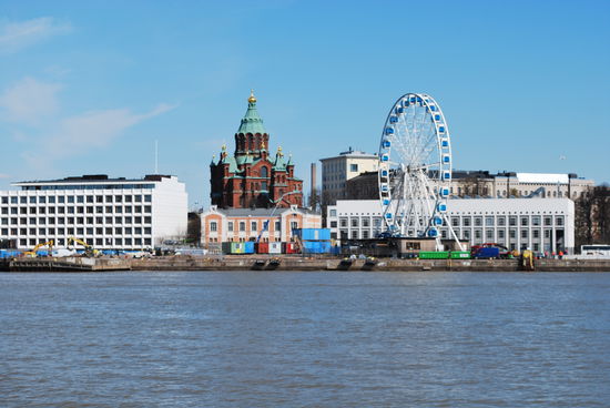 Helsinki hat eine fabelhafte Sicht von seewärts...