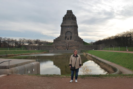 Jetzt sind wir am Highlight Leipzigs angekommen, dem Völki. Völkerschlachtdenkmal.