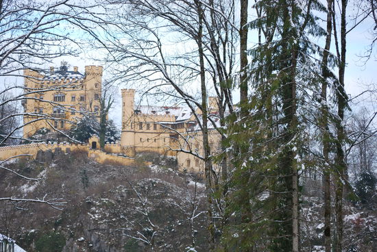Erster Ausblick auf Schloss Hohenschwangau