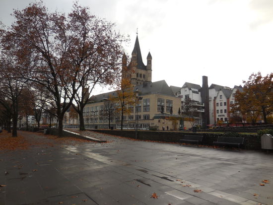 Ein November-Spaziergang entlang des Rheins... das Übliche: Jogger, Walker, Gassi-Geher, Junkies, Touristen, Penner und Radfahrer...