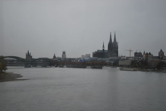 Blick auf den Dom vom anderen Rheinufer