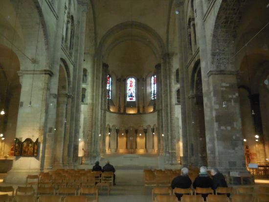 das schlichte Innere der Kirche Groß St. Martin