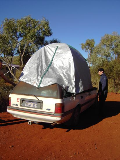 Zelt aufm Auto