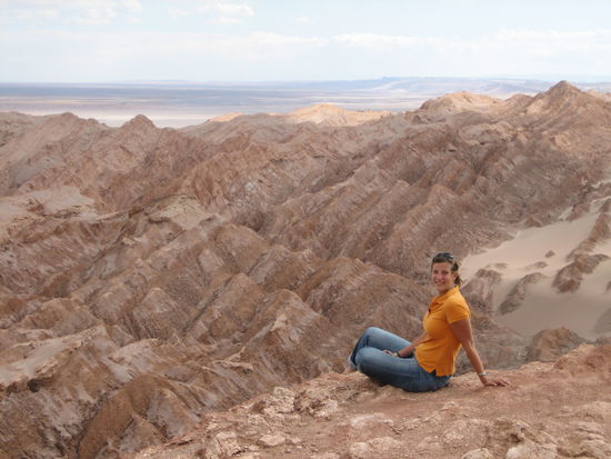 Helena vorm Valle de la Luna