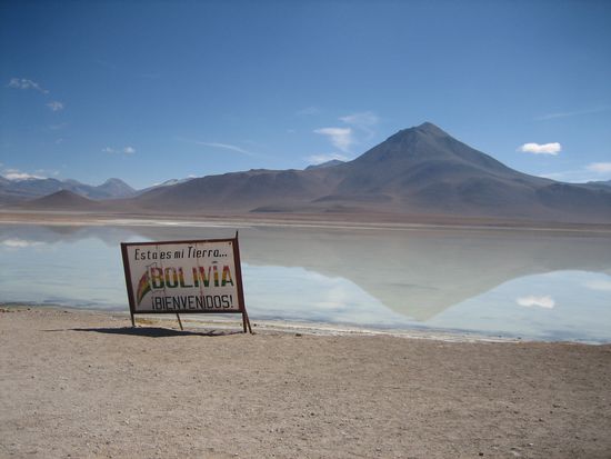 Am Busstop nach Chile