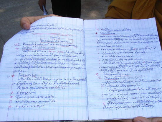 writing in lao