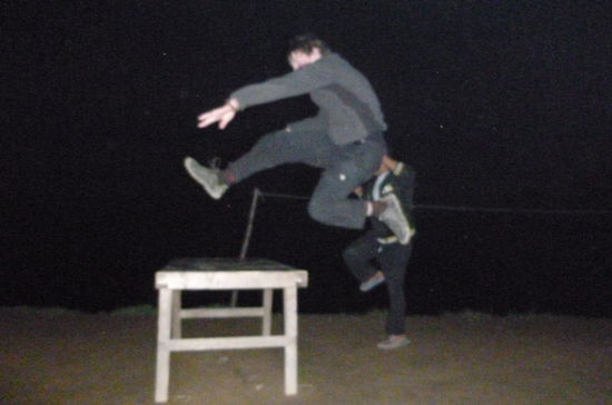 Hochsprung in the Nighttime