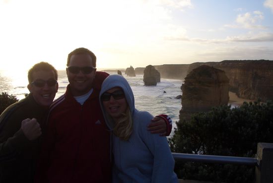 Steli, Silke und ich vor den 12 Apostel