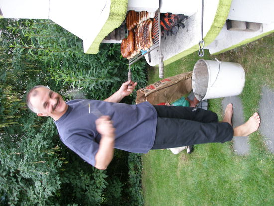 Vater in seinem Element 