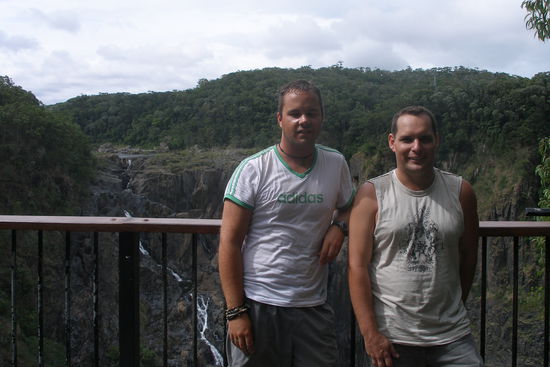 Fred und ich an den Wasserfaellen