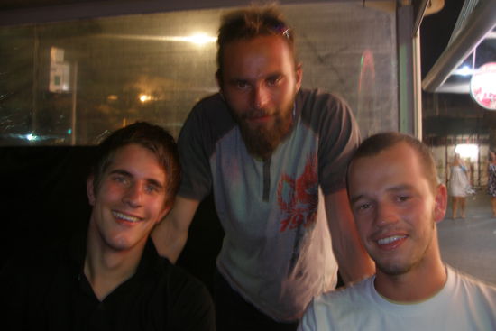 v.l.n.r. Niels, Simon und Belgier