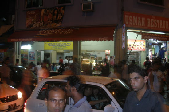 bei diesem Inder haben wir gegessen und kamen uns vor wie in Indien!