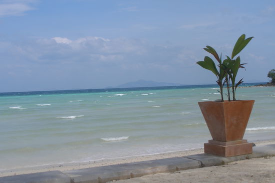 meine Aussicht waehrend ich im Liegestuhl liege 